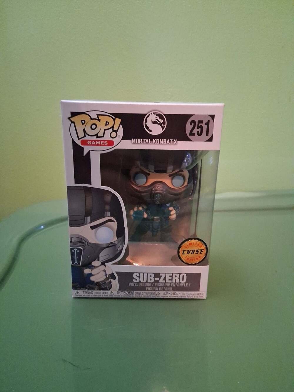 Funko Pop! Games Mortal Kombat X Sub-Zero Vinyl #251 Chase Edition